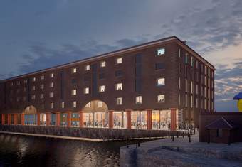 The concept art for reimagined Tate Liverpool by 6a architects