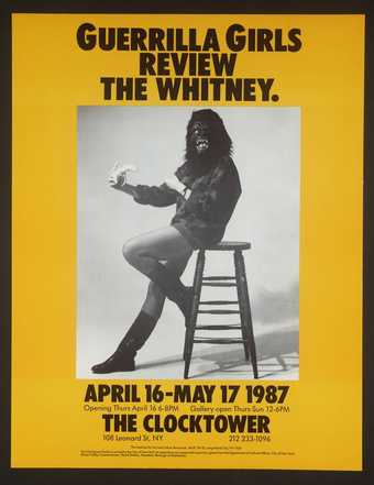 Guerrilla Girls Review The Whitney, 1987
